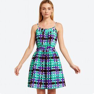 DURO OLOWU Womens size small dress fit flare cotton